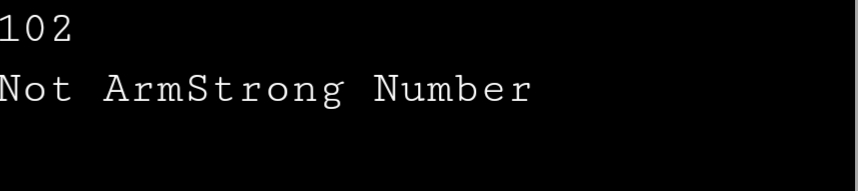 Find a number is Armstrong number or not using Python Output